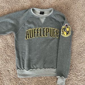 Harry Potter Hufflepuff Sweater, Grey, Medium